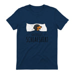 Offizielles Schlafshirt Schlafanzug Dackel Hund Geschenkidee in Navy - back view