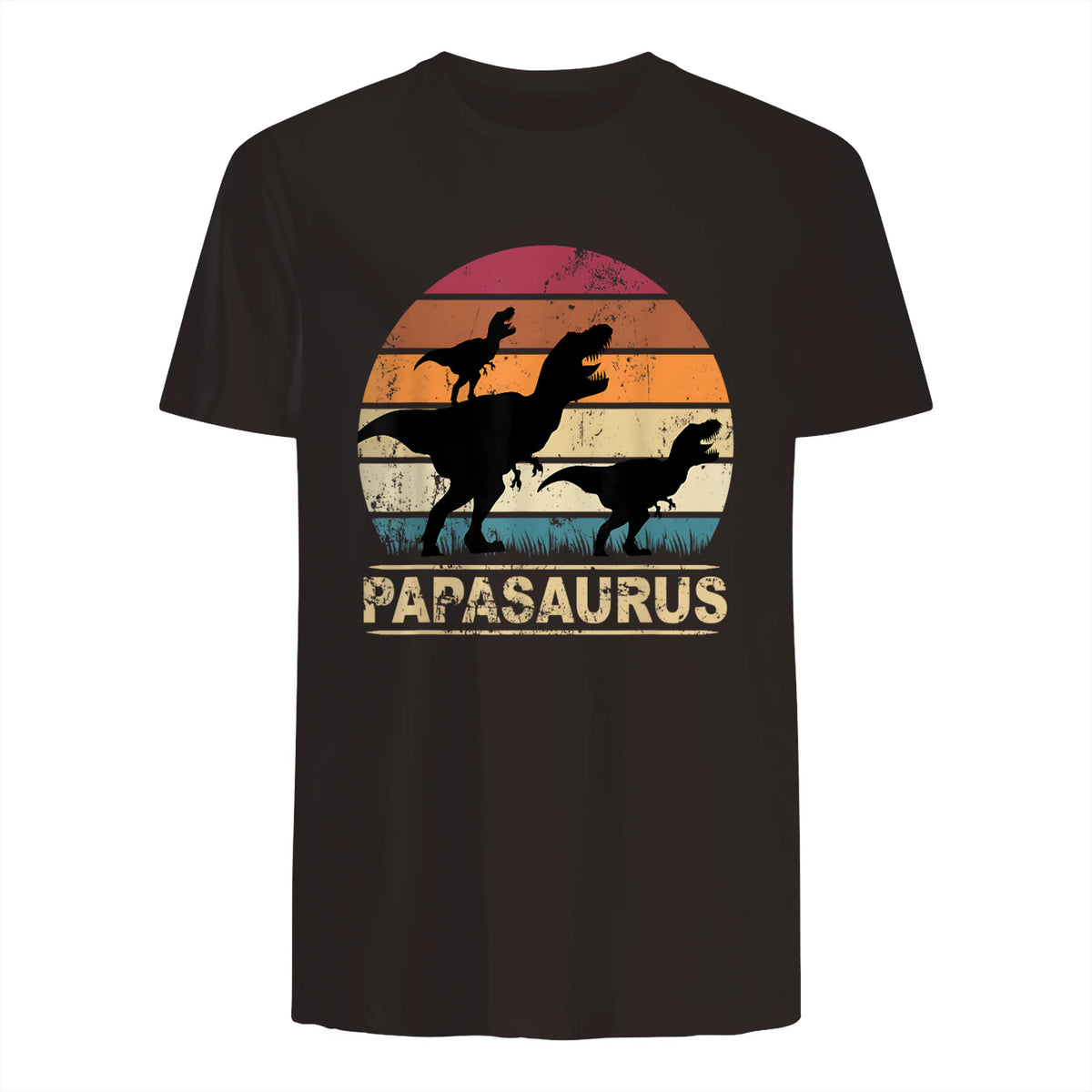Papasaurus Dinosaurier Papa Tyrannosaurus Dino Doppelpack in Dark Chocolate - back view