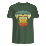 Boxer rétro vintage pour amoureux des chiens in Military Green - back view