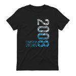 Vintage Eighteenth Birthday Gift T-Shirt in Black - back view