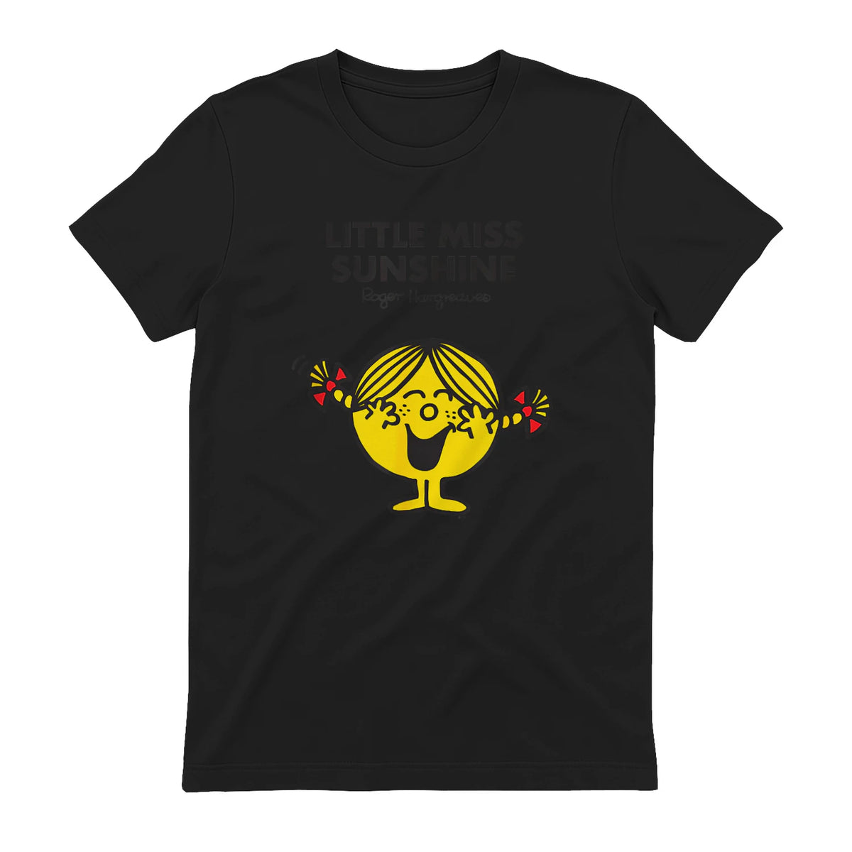 Mr. Men Little Miss Sunshine T-Shirt in Black - back view