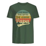 Vatertag Retro - The Man The Myth The Legend Papa in Military Green - back view