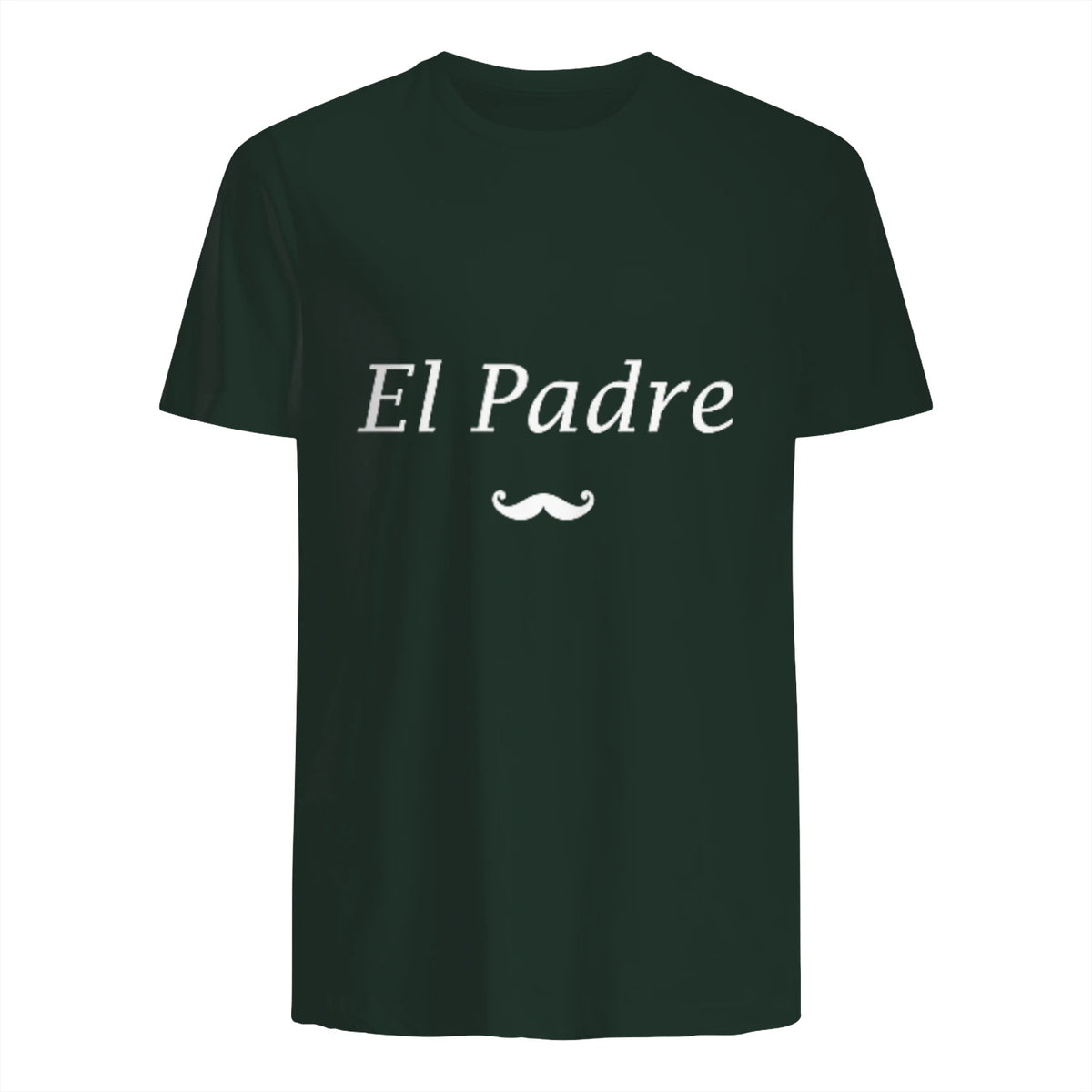 Amour Humour fête des père Super Papa EL Padre in Forest Green - back view