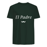 Amour Humour fête des père Super Papa EL Padre in Forest Green - back view
