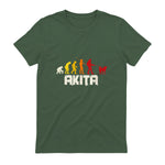Akita Inu Evolution Chien Japon in Military Green - back view