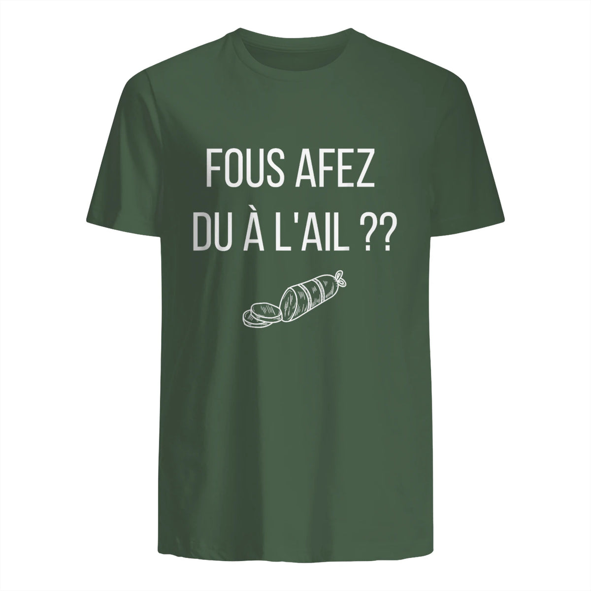 Fous afez du a l'ail in Military Green - back view