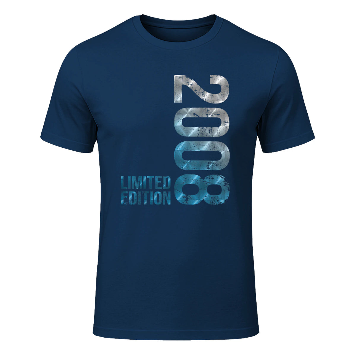 Vintage Eighteenth Birthday Gift T-Shirt in Navy - front view