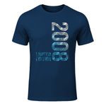Vintage Eighteenth Birthday Gift T-Shirt in Navy - front view