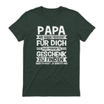 Papa und Vater Motiv, Lustiger Spruch, Herren Vatertag Halbarm in Forest Green - back view