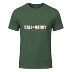 Gamer Dad Call of Daddy Call of Dad Parenting Ops in Military Green - front view