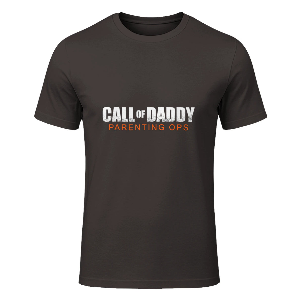 Gamer Dad Call of Daddy Call of Dad Parenting Ops in Dark Chocolate - front view