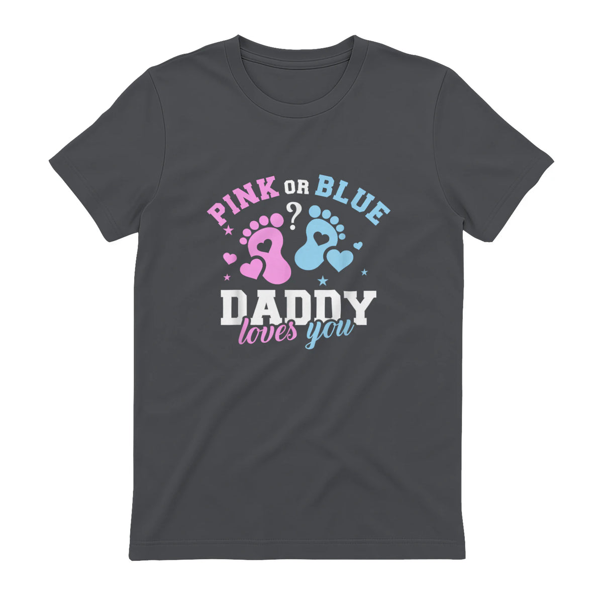 Gender Reveal Daddy dad in Charcoal - back view