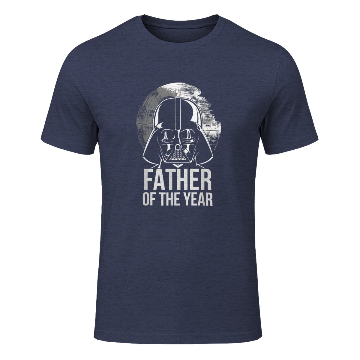Star Wars Darth Vader Vater des Jahres, Papa Design in Heather Navy - front view