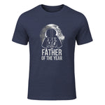 Star Wars Darth Vader Vater des Jahres, Papa Design in Heather Navy - front view