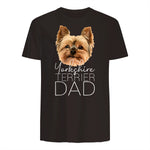 Dog Dad Yorkshire Terrier – Chien Papa in Dark Chocolate - back view