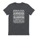 Bonus Papa du hast mir zwar nicht das leben geschenkt Spruch in Charcoal - back view
