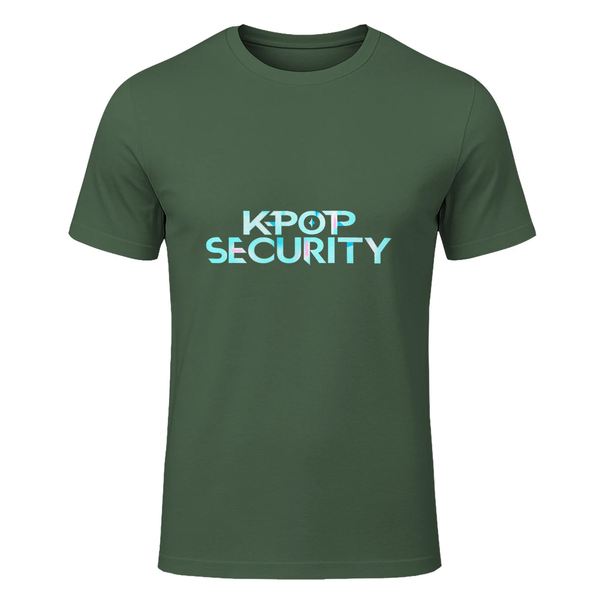 K-Pop Security Concert Staff T-Shirt in Military Green - front view
