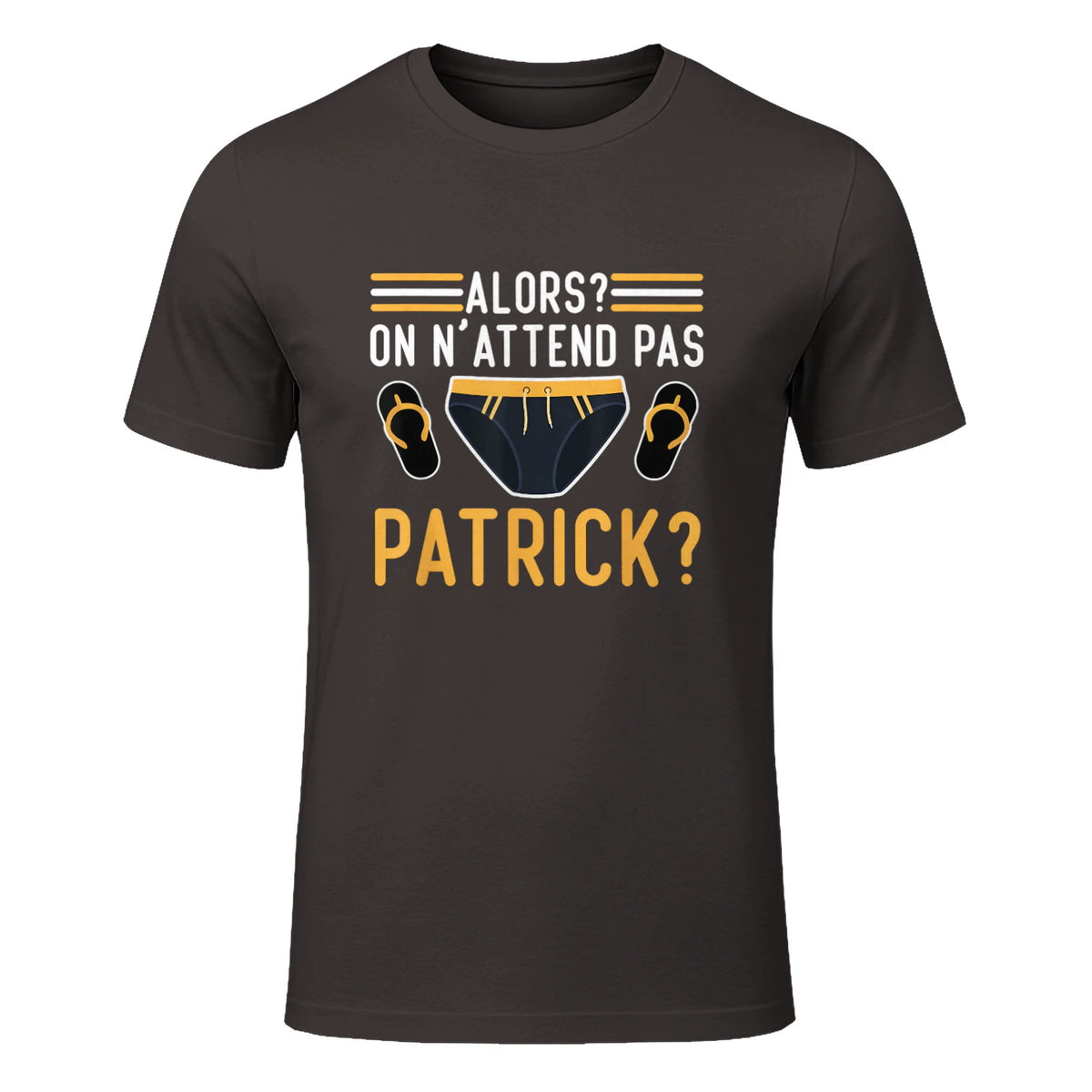 Alors on n'attend Pas Patrick in Dark Chocolate - front view