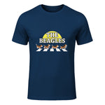 Drôle Les Beagles Beagle Dog Sitter Doggy Puppy Crosswalk in Navy - front view
