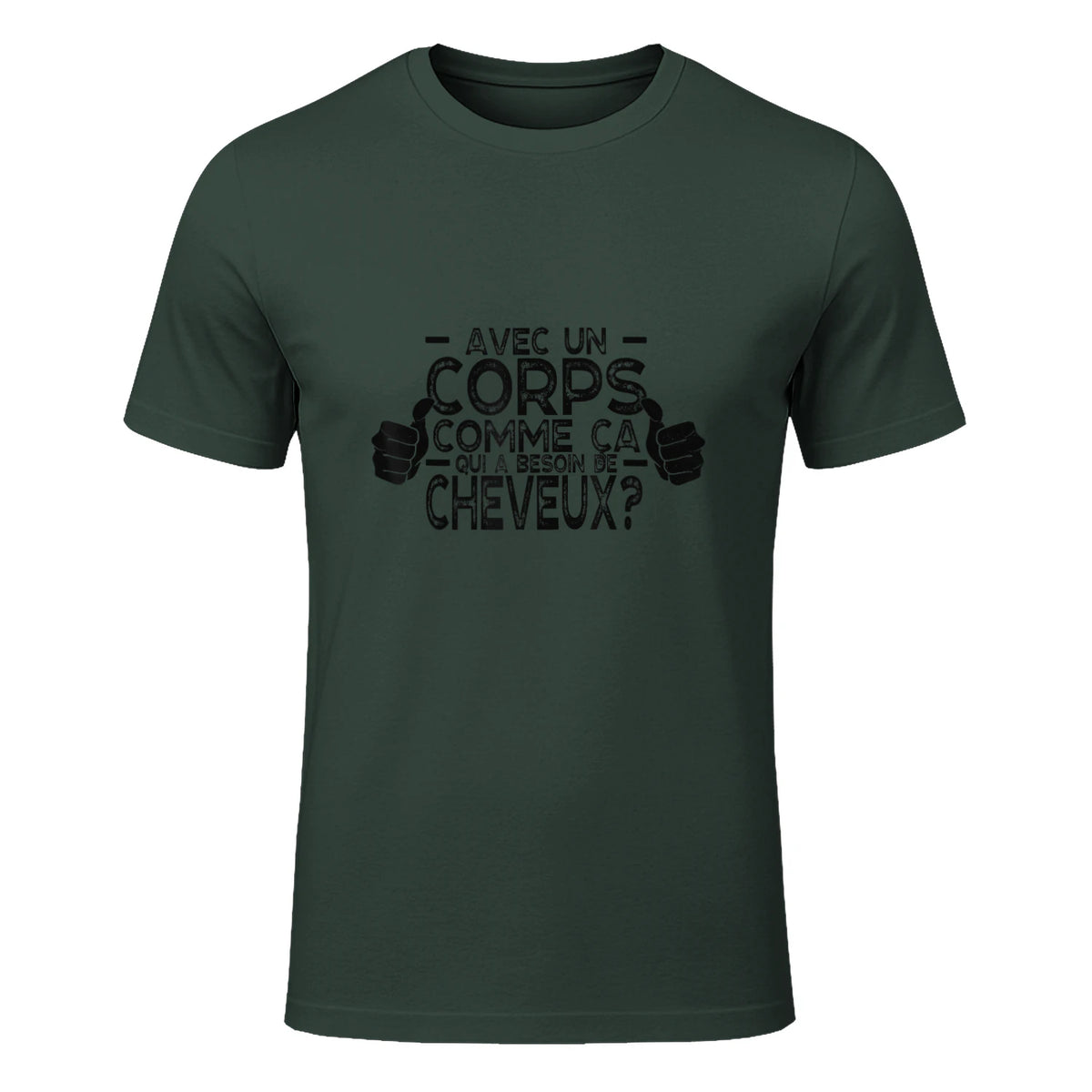 avec Un Corps comme ça, Qui a Besoin de Cheveux in Forest Green - front view