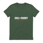 Gamer Dad Call of Daddy Call of Dad Parenting Ops in Military Green - back view