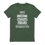 Wikinger Papa Vater Ragnar Thor Odin in Military Green - back view