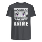 Warning May Spontaneously Start Talking About Anime in Charcoal - back view