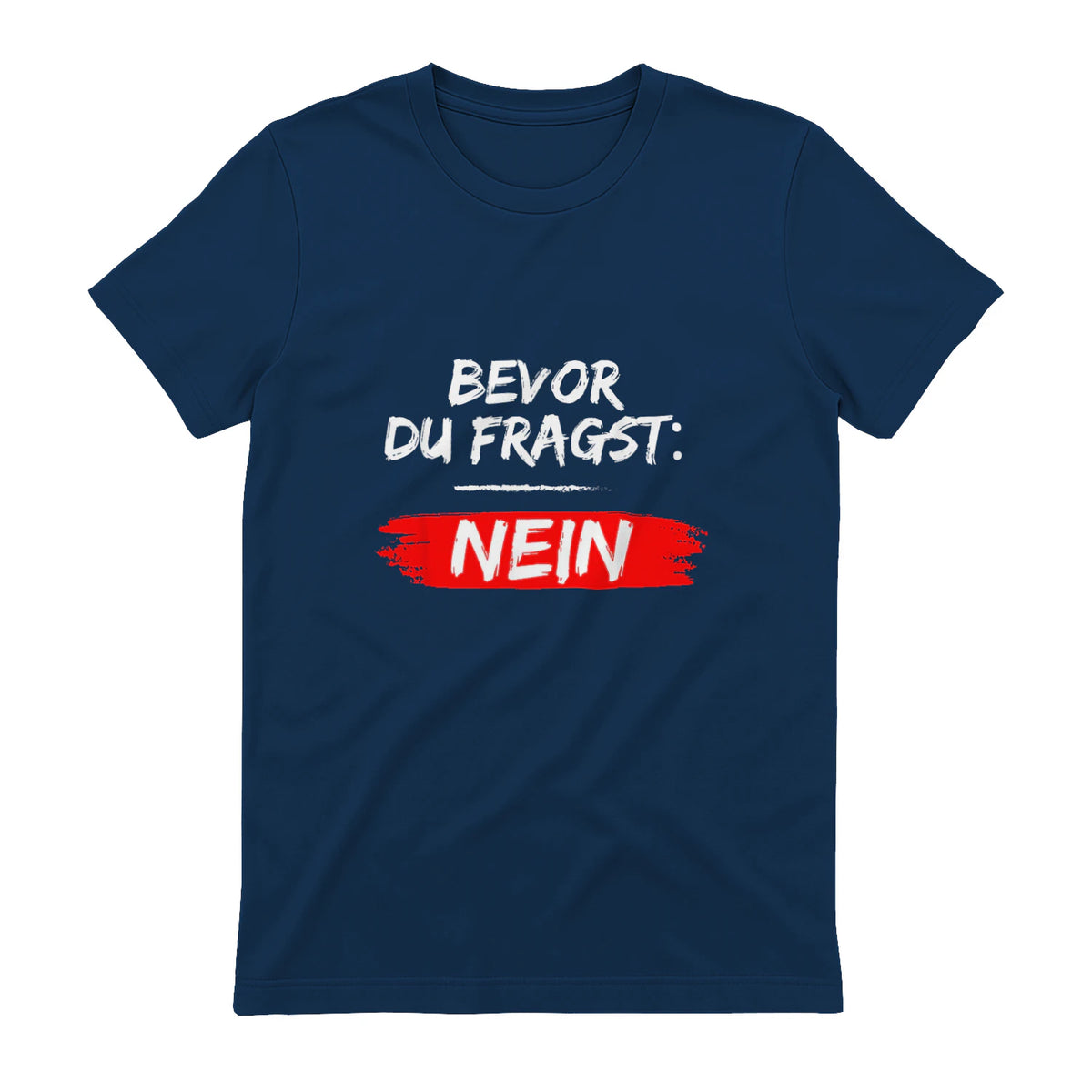 GIGATEMP Herren Männer Sprüche Lustig Witzig Schwarz Halbarm Klein EU XS Regulär Casual Funny Slogan Vat in Navy - back view