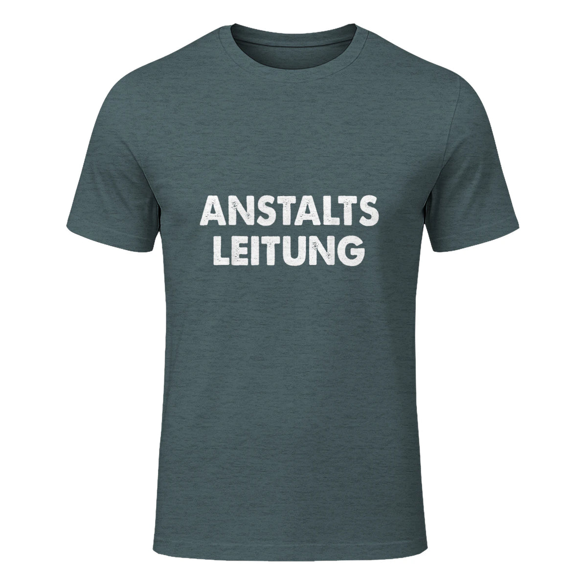 Spaßige Outfits Anstaltsleitung Lustige Sprüche Humor Spaß für Erwachsene Unisex Schwarz in Dark Heather - front view