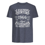 Vintage Sixtieth Birthday Shirt T-Shirt in Heather Navy - back view