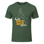 Best Dog Dad Ever Le meilleur papa chien du monde - Chiens in Military Green - front view