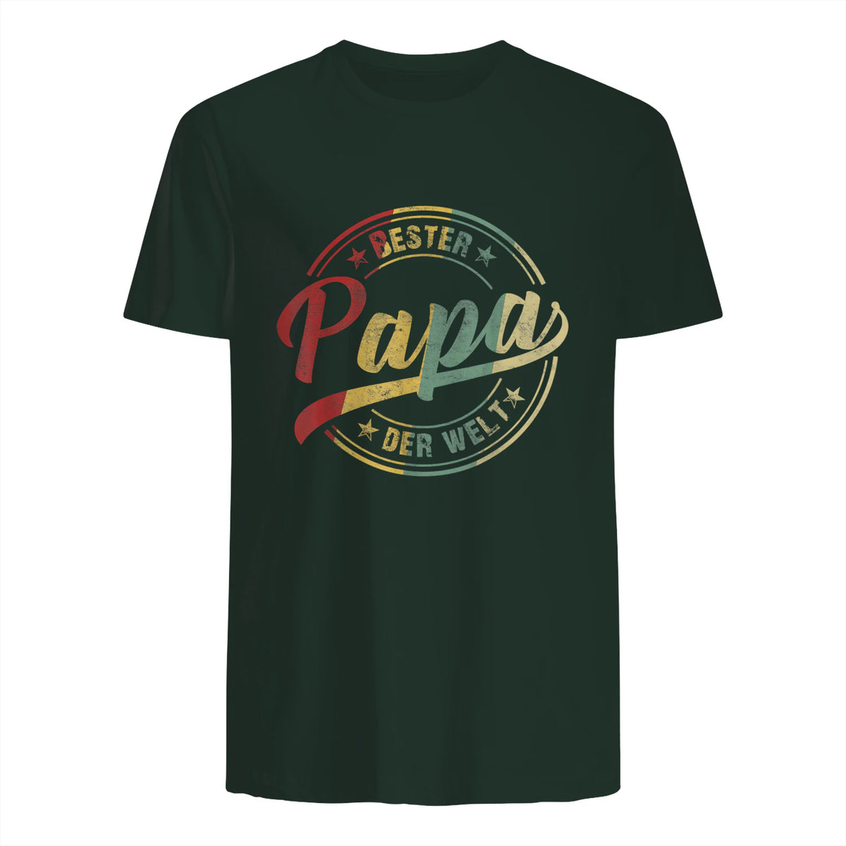 Bester Papa Der Welt Vatertagsgeschenk in Forest Green - back view