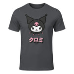Kuromi Sanrio Character Classic Japan Design in Charcoal - front view