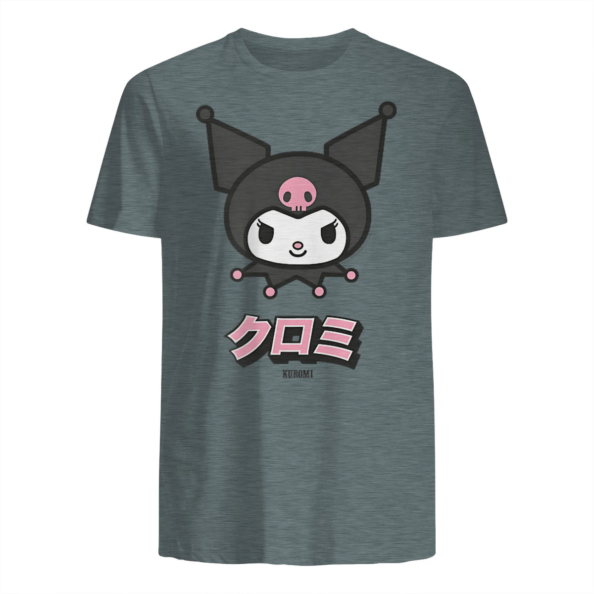 Kuromi Sanrio Character Classic Japan Design in Dark Heather - back view