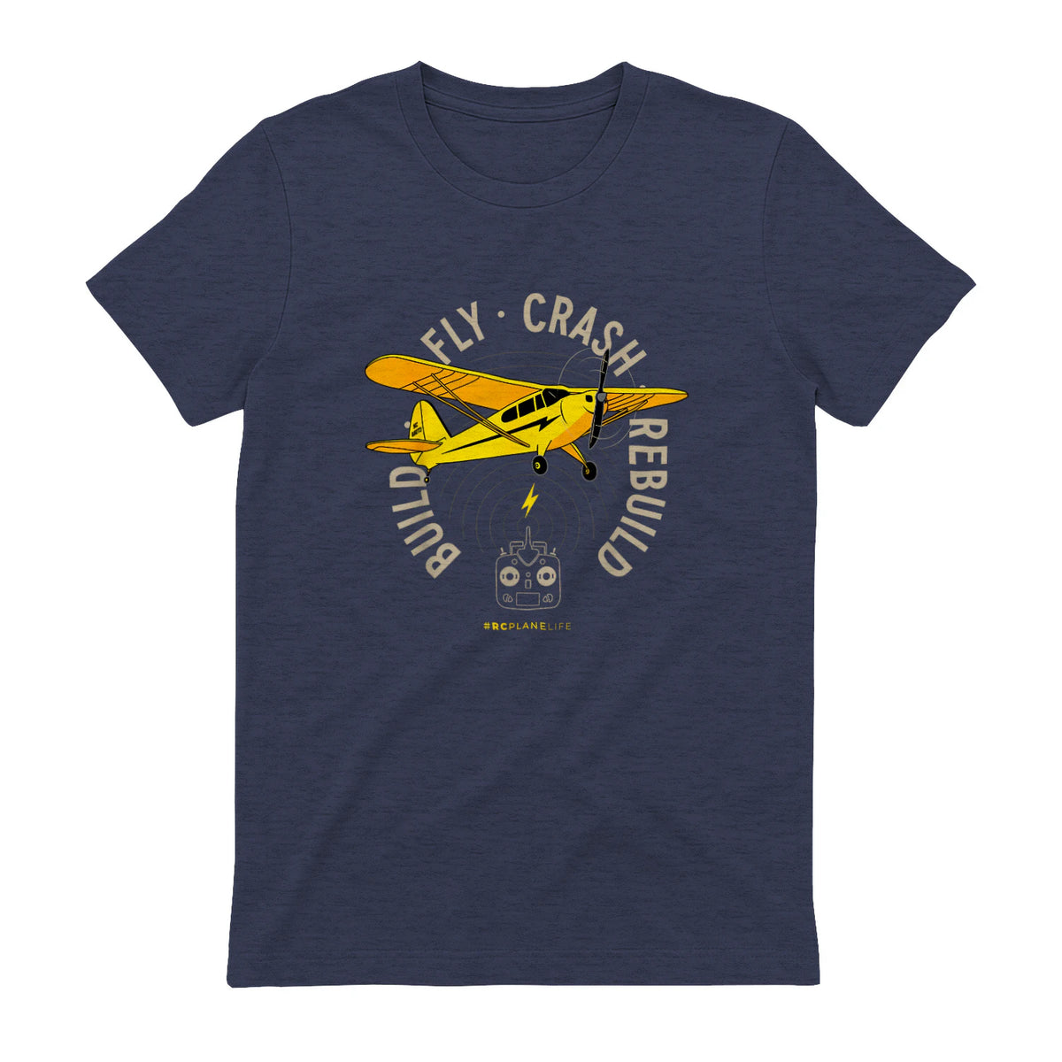 Avion RC Avion Aéromodélisme Construire Fly Aéromodélisme in Heather Navy - back view