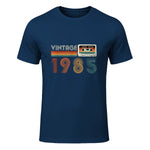 Cassette rétro Vintage 1985 en édition limitée Birthday 39 in Navy - front view