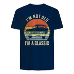 I'm Not Old Just Classic Funny Fathers Day Gift Dad T-Shirt in Navy - back view