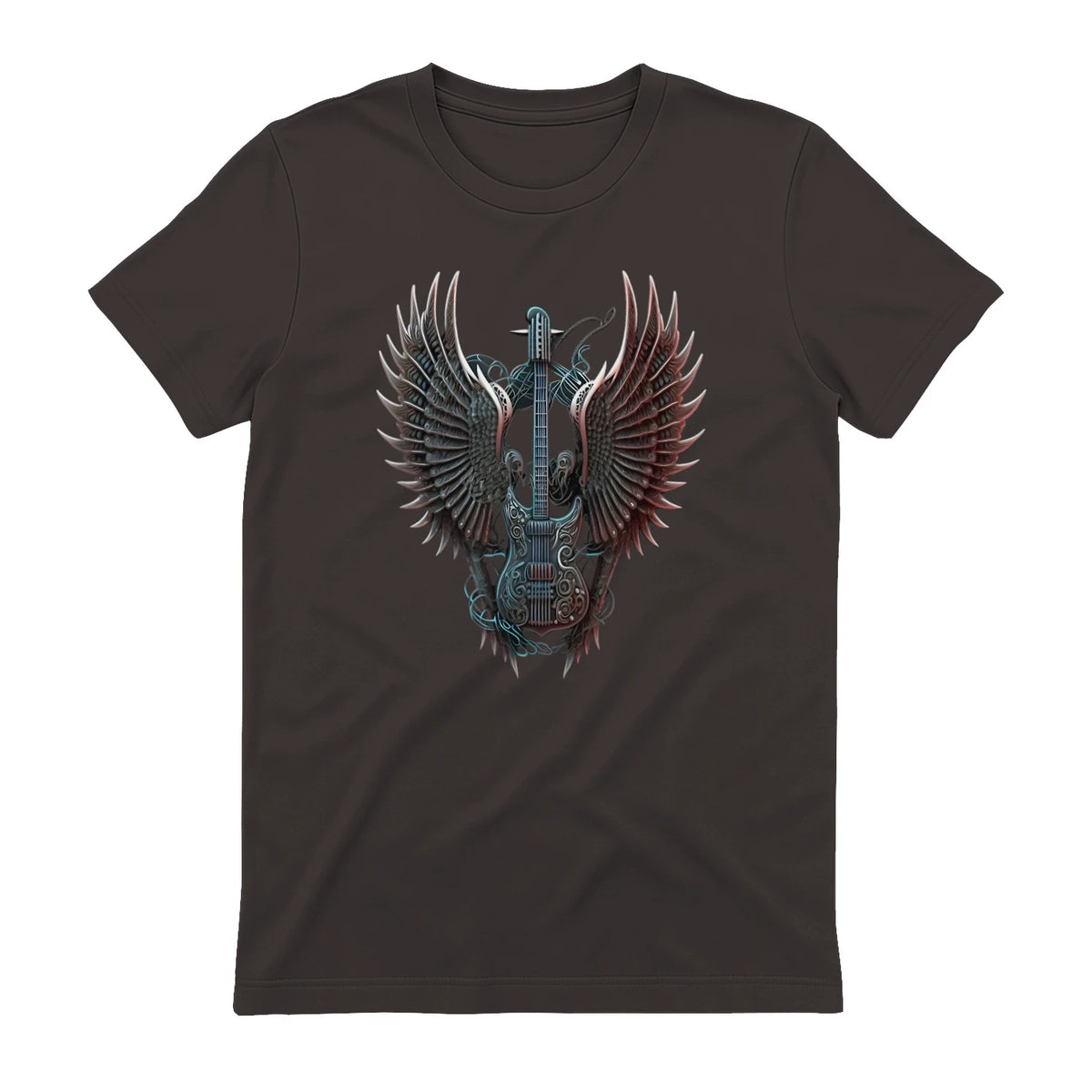 Fans de Hard Rock Vintage Music Rock and Roll Lover in Dark Chocolate - back view