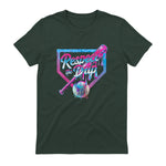 Baseball Drip for Boys Ice Cream Drip Youth Boys Baseball T-Shirt in Forest Green - back view