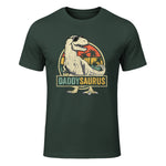 Daddysaurus T Rex Dinosaur Daddy Saurus Family Matching in Forest Green - front view
