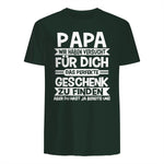 Papa und Vater Motiv, Lustiger Spruch, Herren Vatertag Halbarm in Forest Green - back view