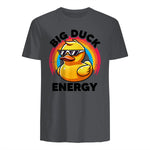 Big Duck Energy Duckie I Love Ducks Lovers Canard en caoutchouc in Charcoal - back view