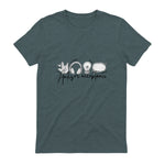 Autism Awareness Acceptance Shirt Support Mom Women Kid in Dark Heather - back view