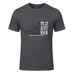 Funny Dad Husband Father's Day T-Shirt in Charcoal - front view