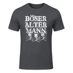 Opa & Großvater Männer Geschenke Vintage Totenkopf Schwarz, S Herren, Halbarm, in Charcoal - front view
