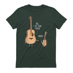 Uke I Am Your Father T Shirt Ukulele Guitar Music in Forest Green - back view