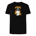 Chien Boxer dans la poche Chien Boxer in Black - back view