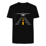 Avion RC Pilot Aéroport Piste Phonetic Alphabet Petit Avion in Black - back view