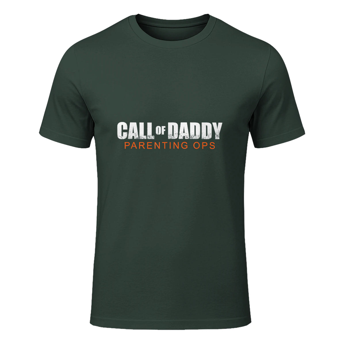Gamer Dad Call of Daddy Call of Dad Parenting Ops in Forest Green - front view