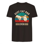 Best Cat Dad Ever - Meilleur chat papa jamais chat in Dark Chocolate - back view